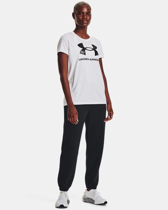 Jogger de tejido Fleece UA Essential para mujer, Black, pdpMainDesktop image number 2
